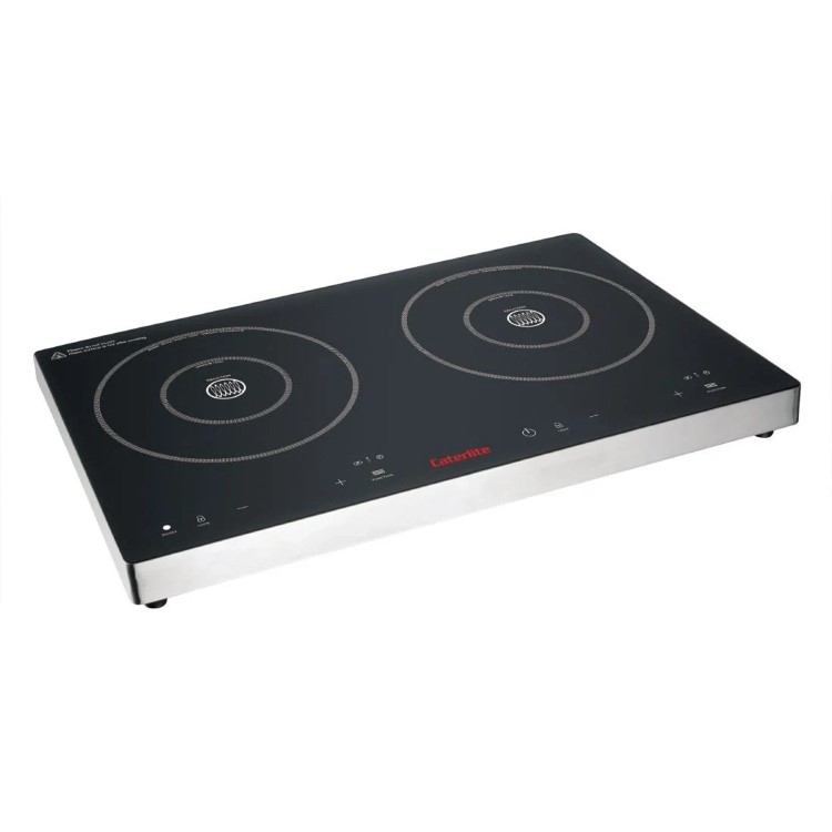 Caterlite Touch Control Double Induction Hob 13 Amp Plug