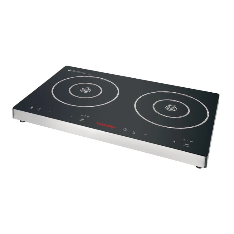 Caterlite Touch Control Double Induction Hob 13 Amp Plug