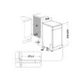 Indesit Freestanding Slimline Dishwasher - Quick Wash - Silver