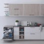 GRADE A1 - Indesit DFC2B16SUK 13 Place Freestanding Dishwasher With Cutlery Tray - Silver