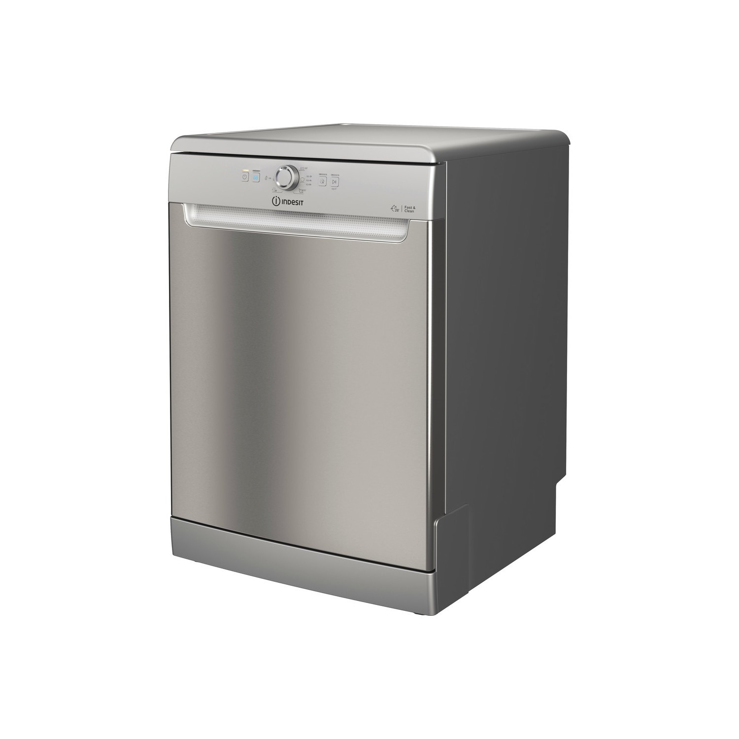 Indesit DFE1B19XUK Freestanding Dishwasher - Stainless Steel