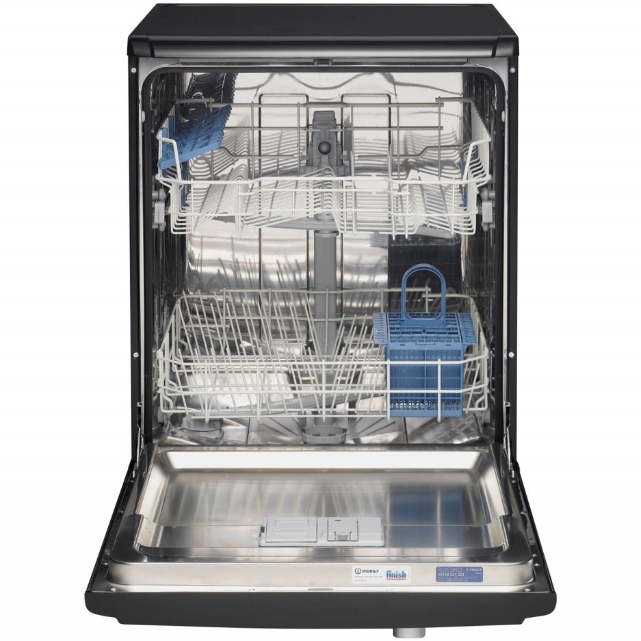 INDESIT DFG15B1K 13 Place Freestanding Dishwasher Black Appliances