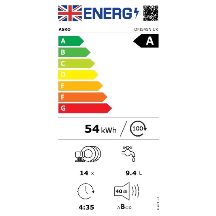 ASKO Logic Series Integrated Dishwasher - Smart A-rated