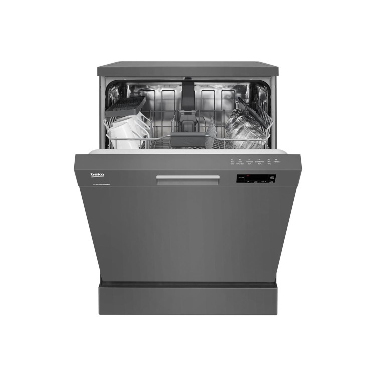 Beko DFN16420G Freestanding 60cm Dishwasher With Fast Function - Graphite