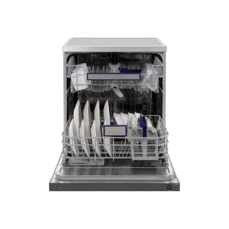 Beko DFN2000X EcoSmart Fully Automatic Freestanding Dishwasher Silver