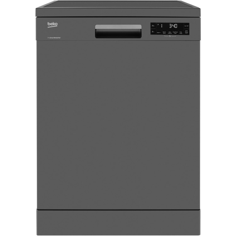 Beko DFN29420G 14 Place Freestanding Dishwasher Graphite With Cutlery Tray & EverClean Filter