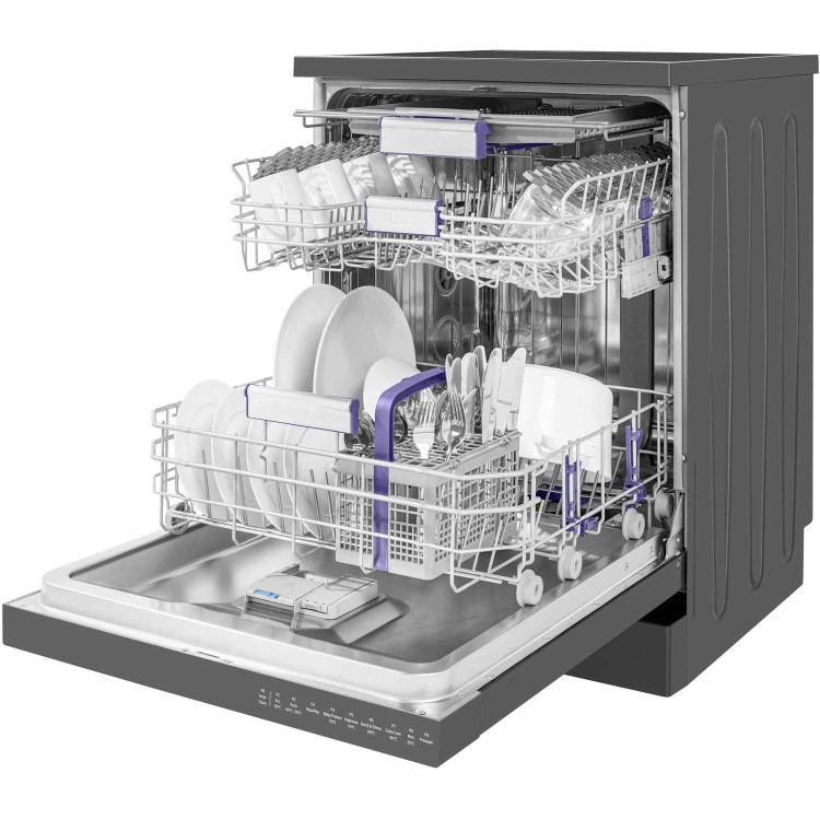 Beko DFN29420G 14 Place Freestanding Dishwasher Graphite With Cutlery Tray & EverClean Filter