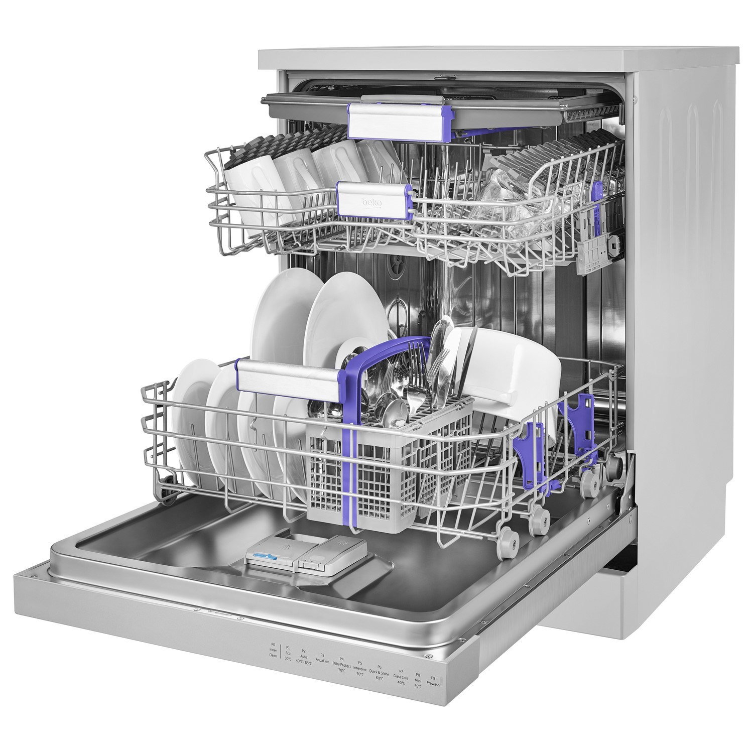 dishwasher with top cutlery drawer