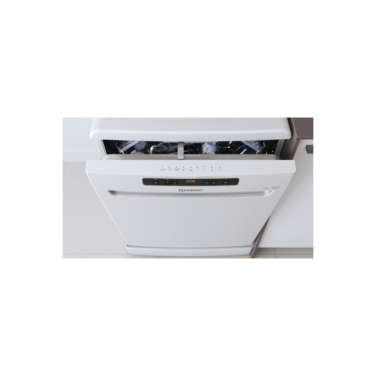 Indesit Fast&Clean Freestanding Dishwasher - D-Rated White