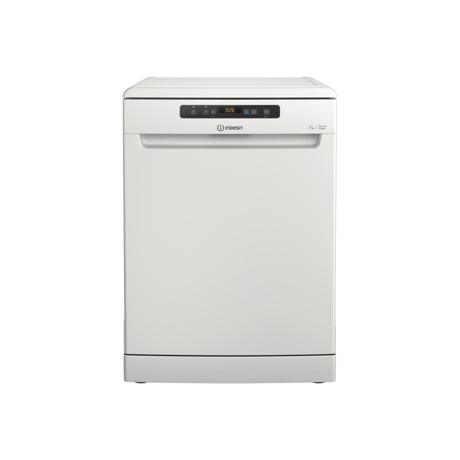 Indesit Full Size Dishwasher - Fast&Clean, Push&Go, 14 place settings Freestanding White Indesit Full Size Dishwasher - Fast&Clean, Push&Go, 14 place settings Freestanding White