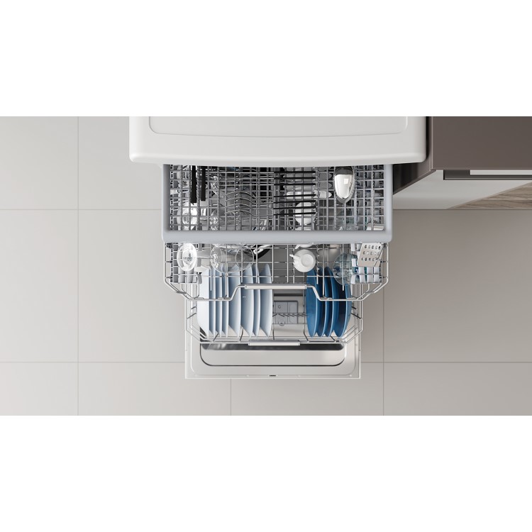 Indesit DFO3T133F 14 Place Freestanding Dishwasher With Cutlery Tray - White