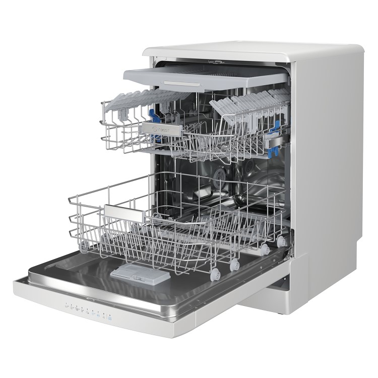 Indesit DFO3T133F 14 Place Freestanding Dishwasher With Cutlery Tray - White