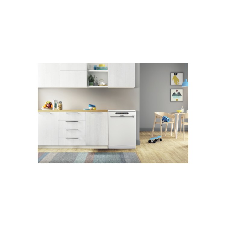Indesit DFO3T133F 14 Place Freestanding Dishwasher With Cutlery Tray - White