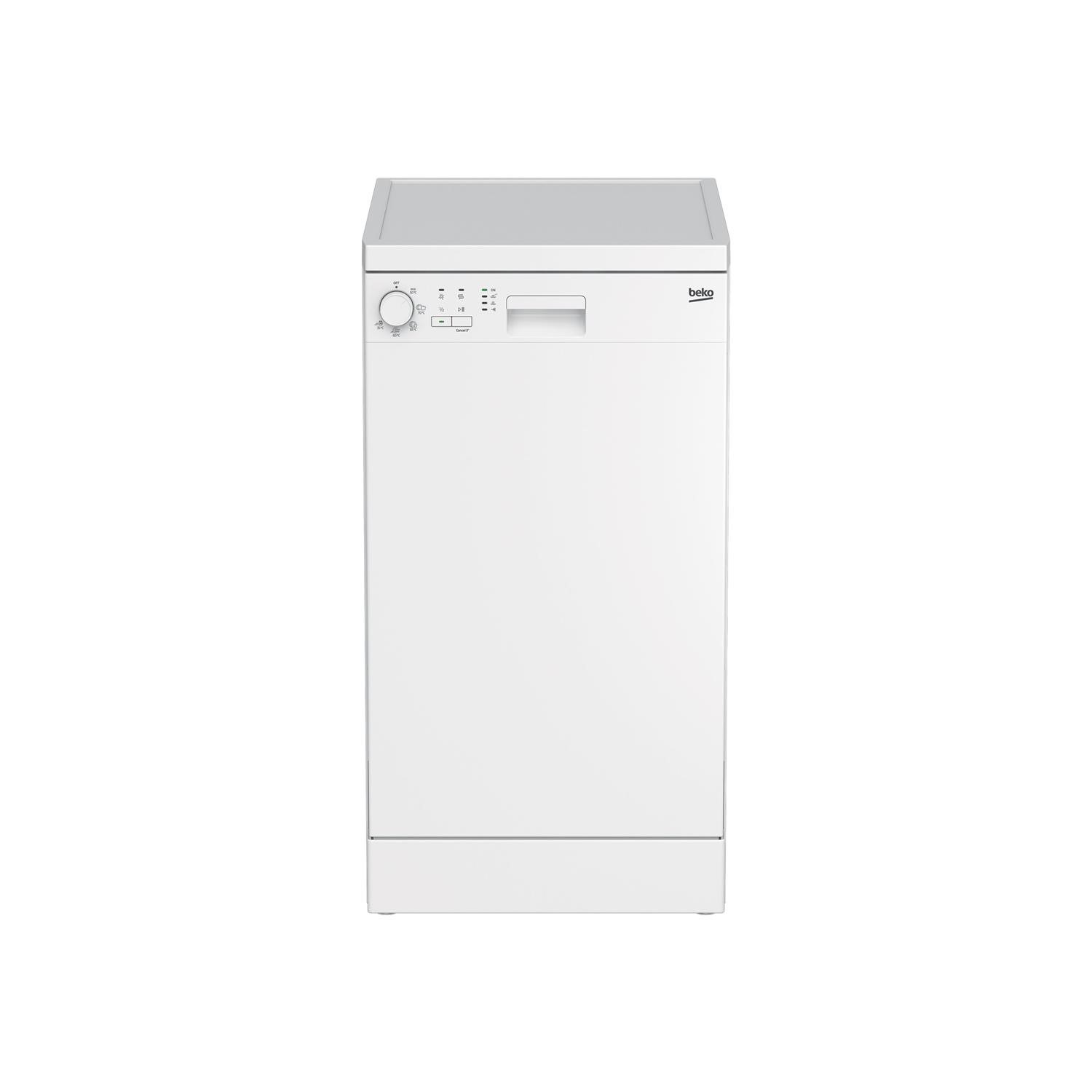 Refurbished Beko DFS05020W 10 Place Freestanding Slimline Dishwasher