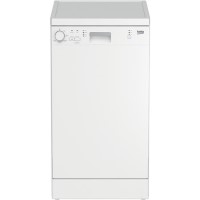 GRADE A2 - Beko DFS05X10W Slimline 10 Place Freestanding Dishwasher - White