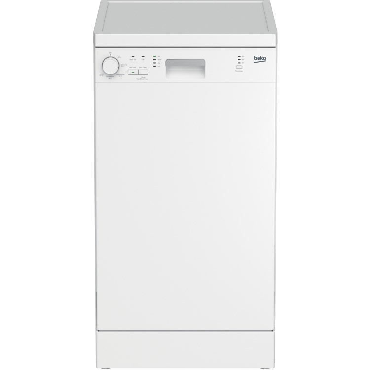 GRADE A2 - Beko DFS05X10W Slimline 10 Place Freestanding Dishwasher - White