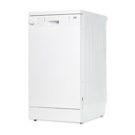 GRADE A2 - Beko DFS05X10W Slimline 10 Place Freestanding Dishwasher - White