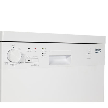GRADE A2 - Beko DFS05X10W Slimline 10 Place Freestanding Dishwasher - White