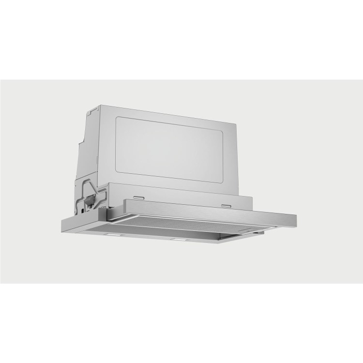 Refurbished Bosch Serie 4 DFS067A50B 60cm Telescopic Cooker Hood Silver Metallic
