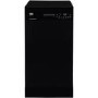 Beko DFS28R20B 10 Place Slimline Freestanding Dishwasher With Quick Programmes & And Efficient Motor - Black