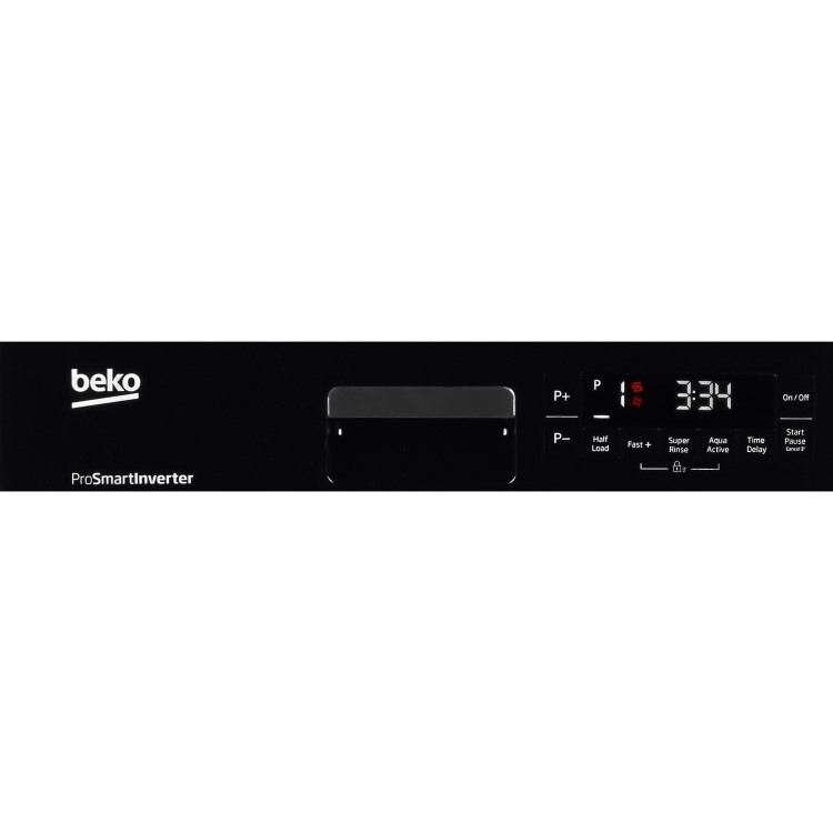 Beko DFS28R20B 10 Place Slimline Freestanding Dishwasher With Quick Programmes & And Efficient Motor - Black