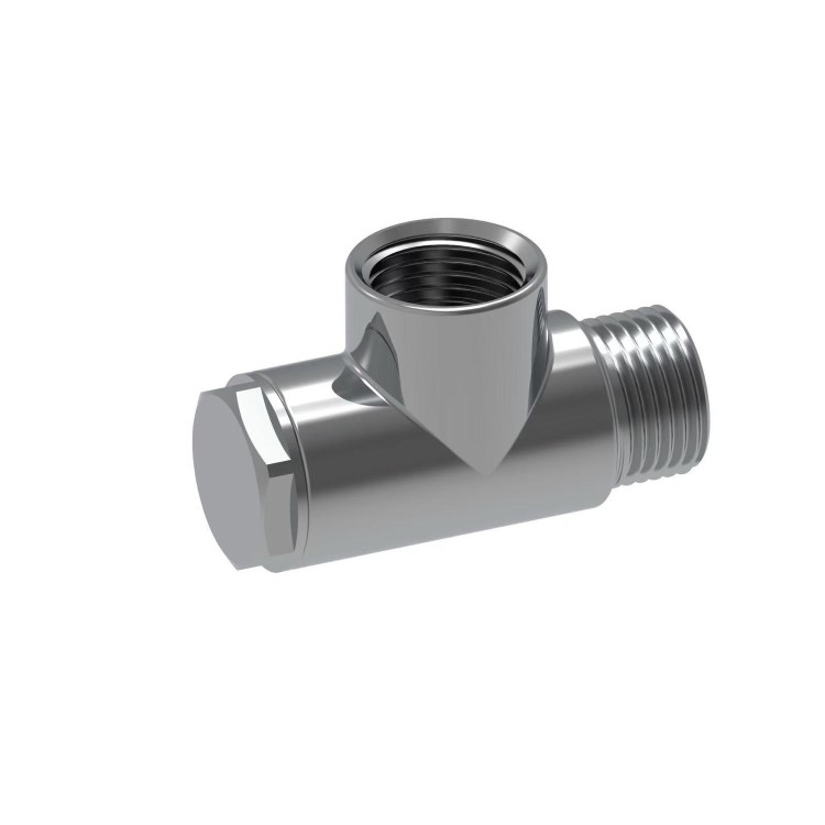 Elego Dual Fuel T Piece Chrome