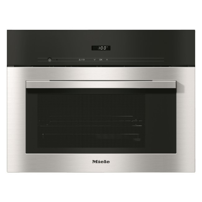 Miele DG2740clst Built-in Compact Height Steam Oven With Automatic Programmes - CleanSteel