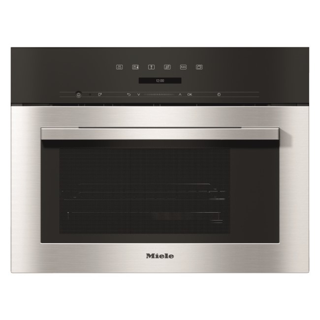Miele DG7140clst Built-in Compact Height Steam Oven With Automatic Programmes and Networking - CleanSteel