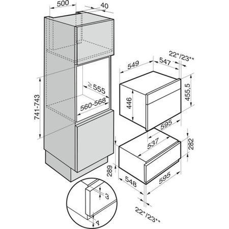 GRADE A3  - Miele DGC5080XLCLST 60cm XL Combination Steam Oven