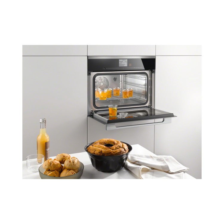 Miele DGC6500XLclst DGC 6500 XL SensorTronic 48 Litre Built-in Steam Oven With Combination Cooking - CleanSteel