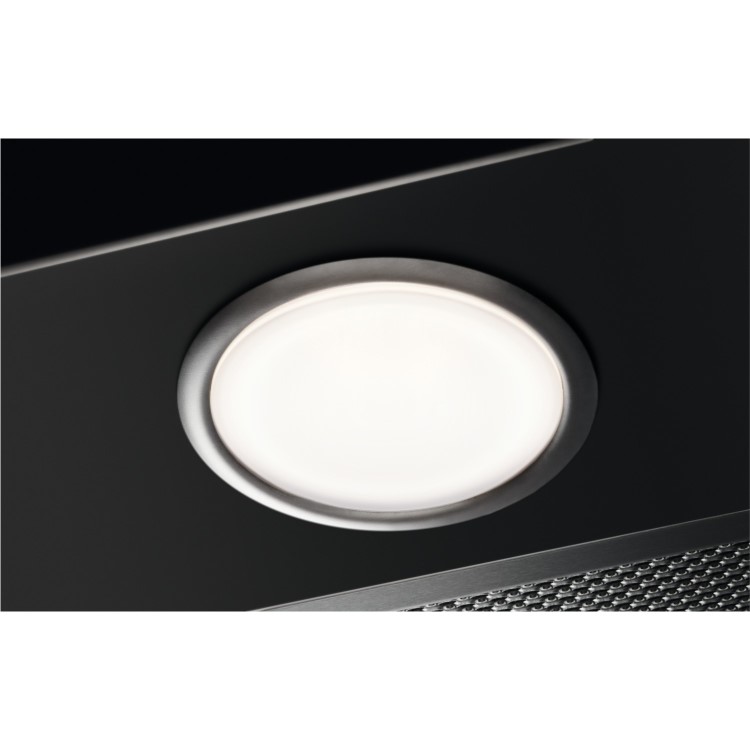 AEG 6000 Series 80cm Canopy Cooker Hood with Hob2Hood - Matt Black