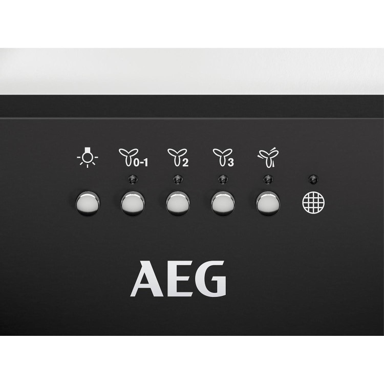 Refurbished AEG DGE5861HB 80cm Canopy Cooker Hood with Hob2Hood Matte Black