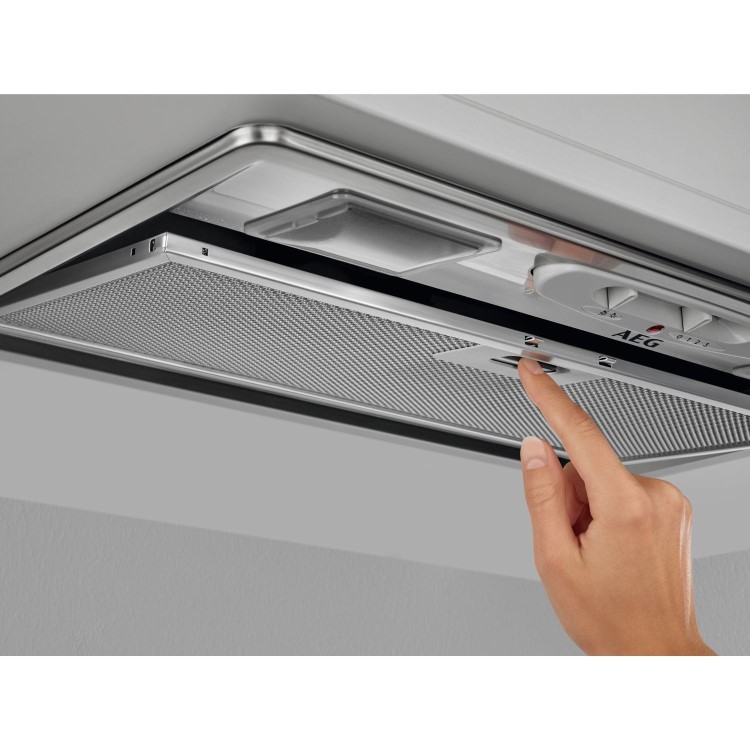 AEG 5000 Series 52cm Canopy Cooker Hood - Grey