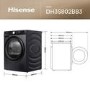 Hisense 3 Series 8kg Heat Pump Tumble Dryer - Black