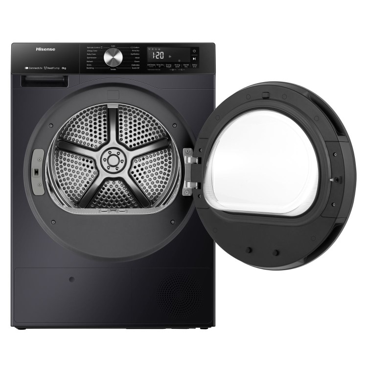 Hisense 3 Series 8kg Heat Pump Tumble Dryer - Black