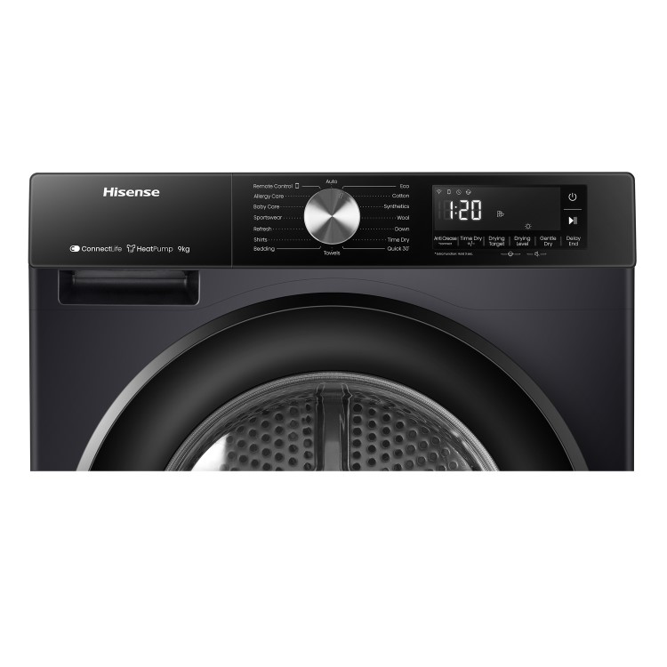 Hisense 3S Series 9kg Heat Pump Tumble Dryer - Black