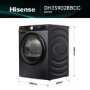 Hisense 3S Series 9kg Heat Pump Tumble Dryer - Black