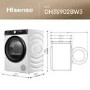Hisense 3s Series 9kg Heat Pump Tumble Dryer - White