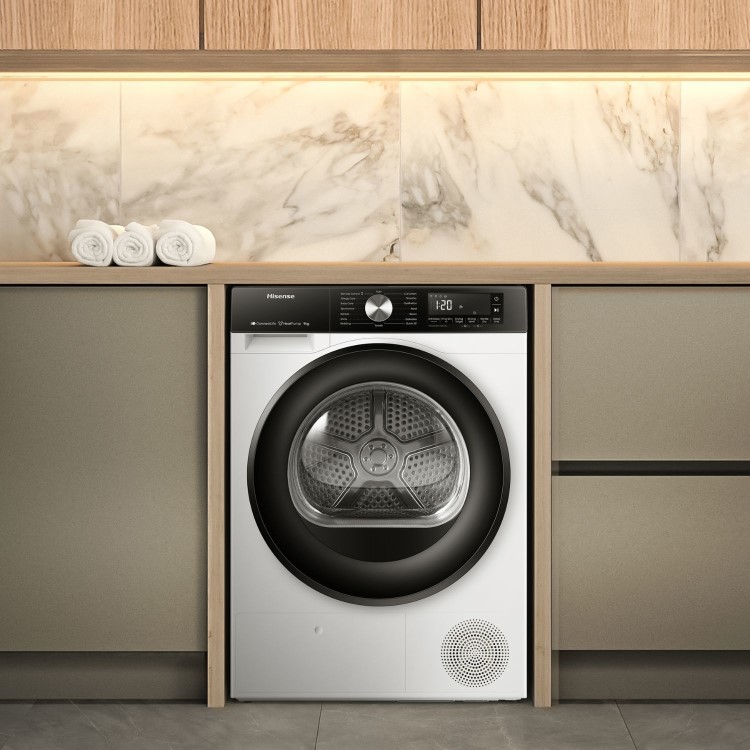 Hisense 3s Series 9kg Heat Pump Tumble Dryer - White