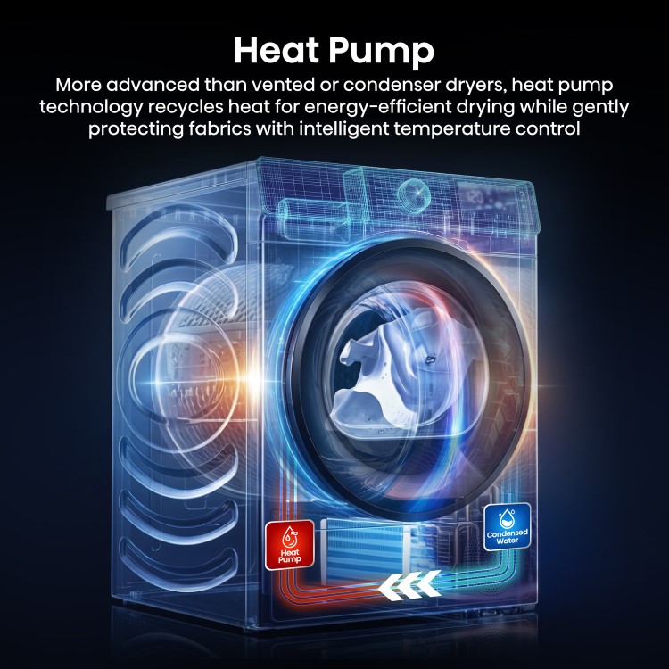 Hisense 3S Series 9kg Heat Pump Tumble Dryer - White