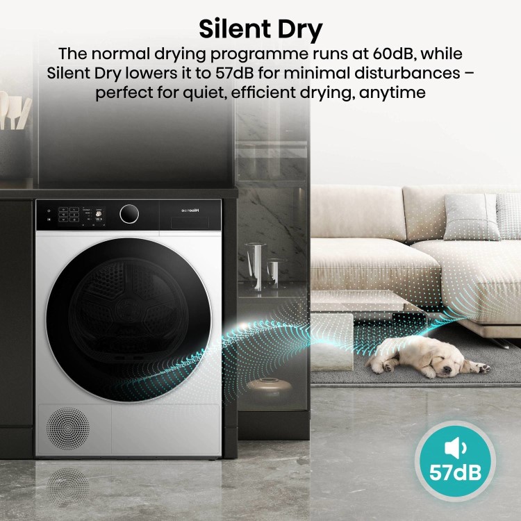 Hisense KitchenFit 5i Series 10kg Heat Pump Tumble Dryer - White