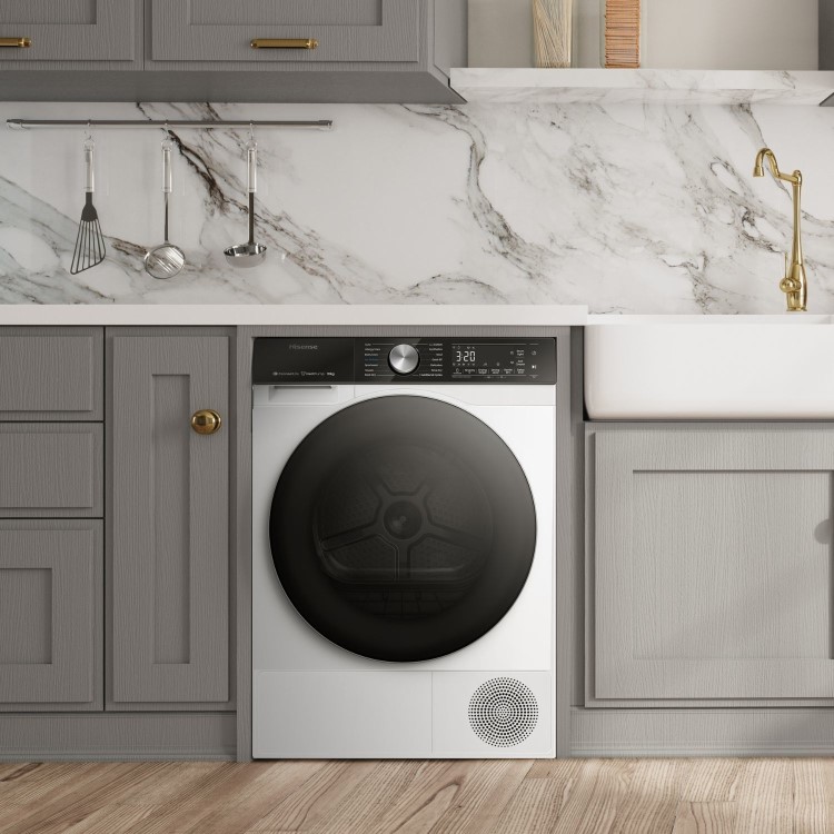 Hisense 5 Series 10kg Heat Pump Tumble Dryer - White