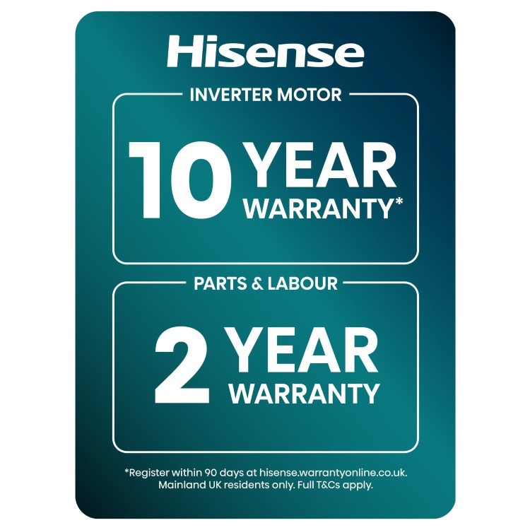 Hisense 5 Series 10kg Heat Pump Tumble Dryer - White