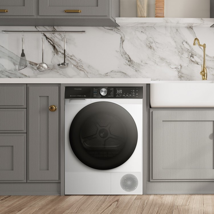 Hisense 5S Series 10kg Heat Pump Tumble Dryer - White