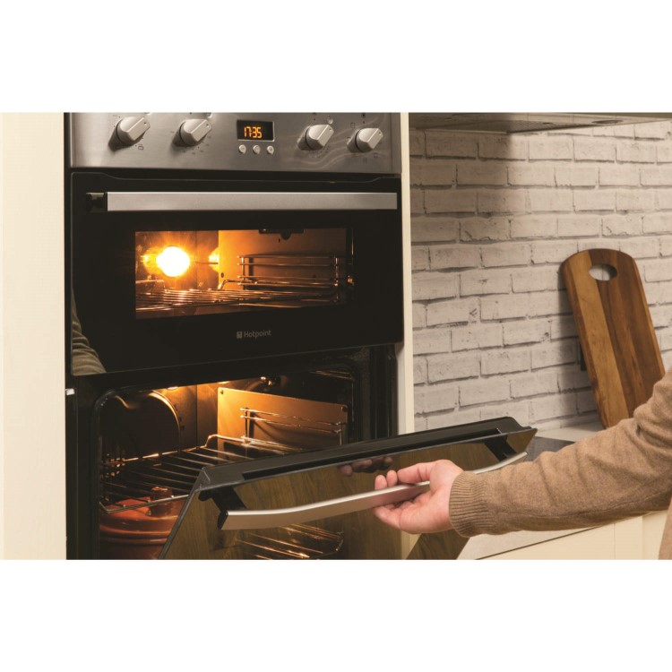 Hotpoint DH93CXS NewStyle Multifunction Electric Built-in Double Oven Stainless Steel