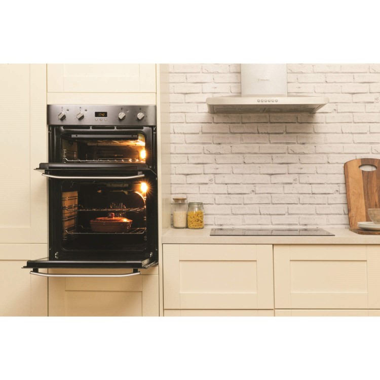 Hotpoint DH93CXS NewStyle Multifunction Electric Built-in Double Oven Stainless Steel