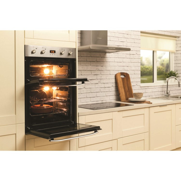 Hotpoint DH93CXS NewStyle Multifunction Electric Built-in Double Oven Stainless Steel