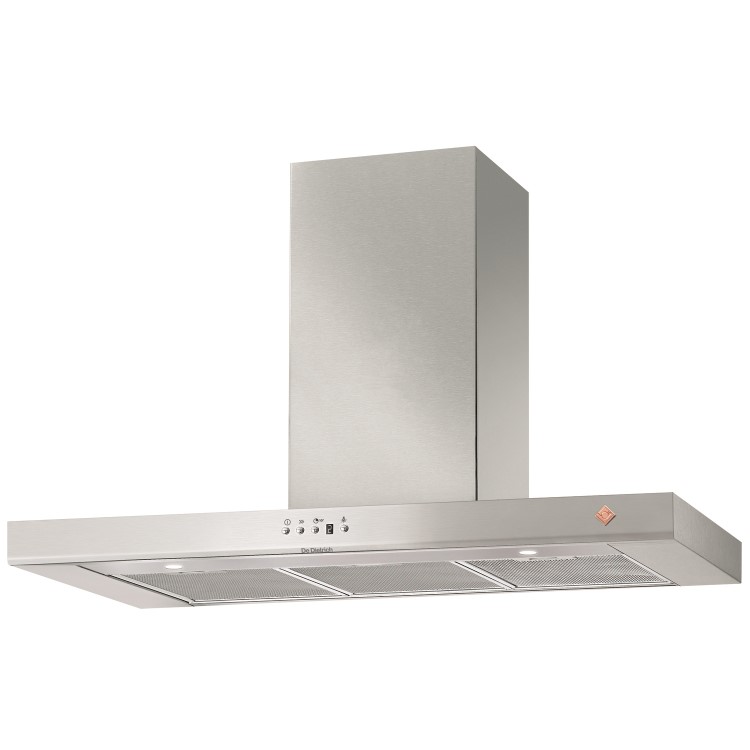 De Dietrich DHB7931X 90cm Decorative Box Hood 702m3h Extraction Rate -  Inox