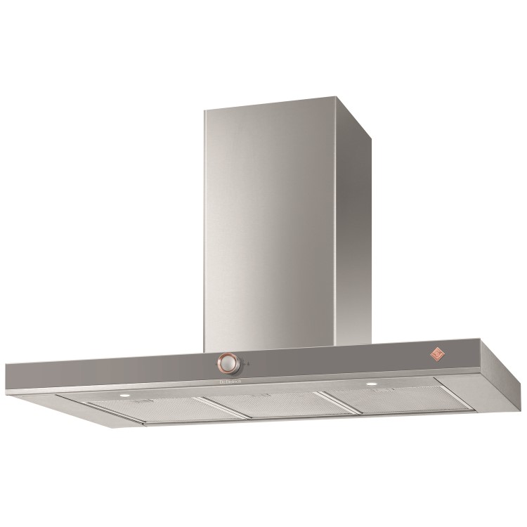 De Dietrich DHB7952G 90cm Decorative Box Hood 702m3h Extraction Rate -  Iron Grey