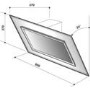 De Dietrich DHD1160X Black Glass And Stainless Steel 60cm Wide Angled Chimney Cooker Hood